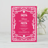 メキシコ伝統の花のフィエスタ ブライダルシャワー 招待状 (スタンド正面)