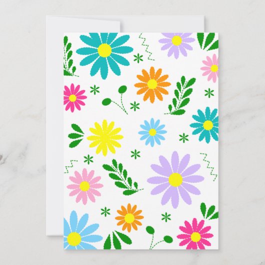 メキシコ伝統的ンエムルボイデリーフィエスタ招待状 招待状 (裏面)