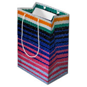 メキシコ伝統的ンフィエスタストライプ ミディアムペーパーバッグ (裏面アングル)