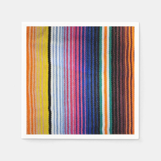 メキシコ伝統的ンフィエスタデザイン スタンダードカクテルナプキン (正面)