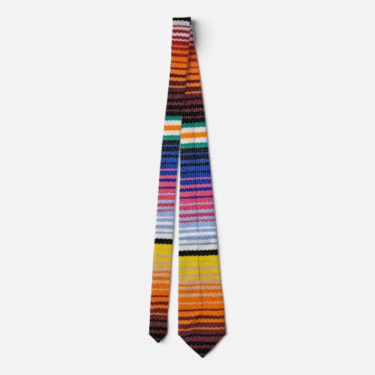 メキシコ伝統的ンフィエスタデザイン ネクタイ (裏面)