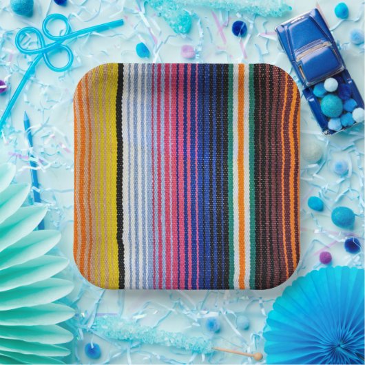 メキシコ伝統的ンフィエスタデザイン ペーパープレート (パーティー)