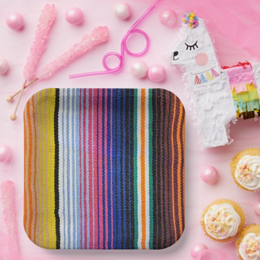 メキシコ伝統的ンフィエスタデザイン ペーパープレート (パーティー)