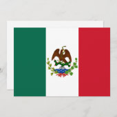 メキシコ共和国旗：1824-1835、アントニオ・ロペス・デ・サンタ・アンナ 招待状 (正面/裏面)