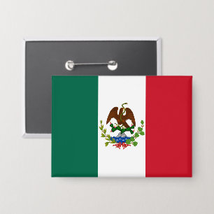 メキシコ共和国旗:1824-1835、アントニオ・ロペス・デ・サンタ・アンナ 缶バッジ