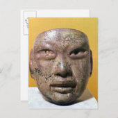 メキシコ出身のオルメック州の葬式マスク ポストカード (正面/裏面)