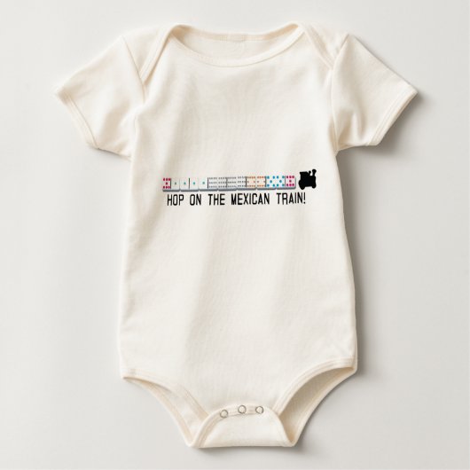 メキシコ列車 ベビーボディスーツ (正面)