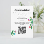 メキシコ刺しゅうカラフル宿泊 出欠カード (スタンド正面)