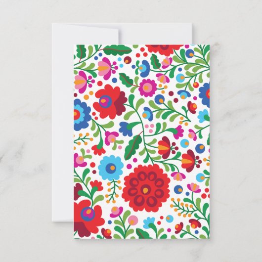 メキシコ刺しゅうカラフル宿泊 出欠カード (裏面)