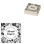 メキシコ刺しゅうフローラ住所 ラバースタンプ (押印)