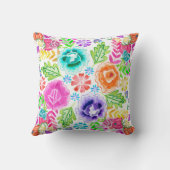 メキシコ刺しゅうミスXVレキュアド16インチ枕 クッション (裏面)