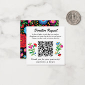 メキシコ刺しゅう寄付金のギフト ノートカード (正面/裏面インサイチュ)