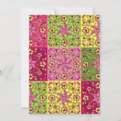 メキシコ刺カラフルしゅう結婚の 招待状 (裏面)