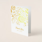 メキシコ刺パーソナライズされた繍インサイドフォトカード 箔カード (正面)