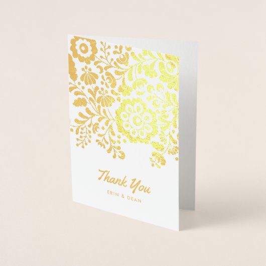 メキシコ刺パーソナライズされた繍インサイドフォトカード 箔カード (正面)