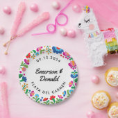 メキシコ刺パーソナライズされた繍 ペーパープレート (パーティー)