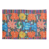 メキシコ刺繍のデザインの枕箱 枕カバー (裏面)