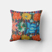 メキシコ刺繍のデザインの装飾用クッション クッション (裏面)