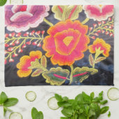 メキシコ刺繍のデザイン キッチンタオル (折り畳み)