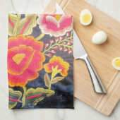 メキシコ刺繍のデザイン キッチンタオル (四つ折り)