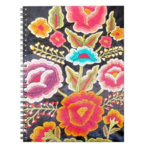 メキシコ刺繍のデザイン ノートブック