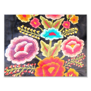 メキシコ刺繍のデザイン フォトプリント