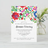 メキシコ刺繍ベビーシャワー招待状 (スタンド正面)