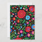 メキシコ刺繍結婚式招待状 (裏面)