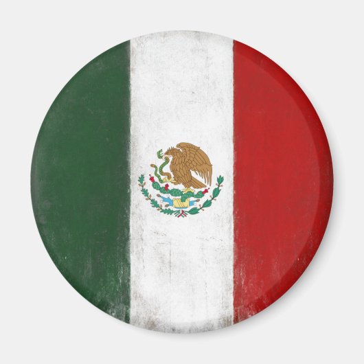 メキシコ動揺して国旗を掲げた磁石 マグネット (正面)