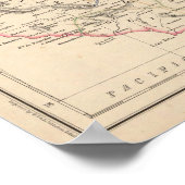 メキシコ北東部および中央州 ポスター (角)