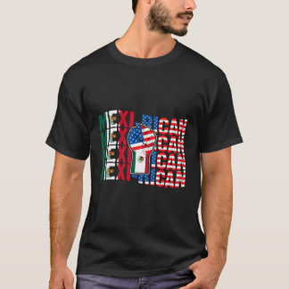 メキシコ半プエルトリコ拳メキシコ国旗 Tシャツ