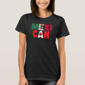 メキシコ半国カナダのメキシコをテーマにしたメキシコ国旗 Tシャツ (正面)