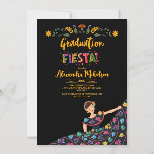 メキシコ卒業党 招待状 (正面)