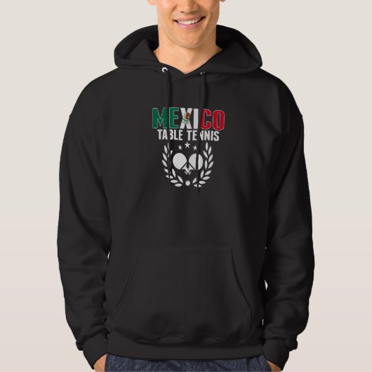 メキシコ卓球 メキシコ人卓球チームサポーター パーカ (正面)