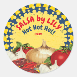 メキシコ南西部の食品のサリンラベル ラウンドシール