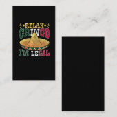 メキシコ合おもしろい法アメリカ市民メキシコユーモア 名刺 (正面/裏面)