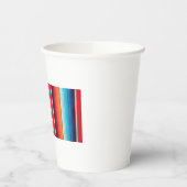 メキシコ名ポンチョ毛布の背景 紙コップ (左)