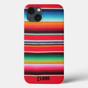 メキシコ名ポンチョ毛布の背景 iPhone 13ケース