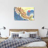 メキシコ図鑑Miguel Gomez Medina著 キャンバスプリント (インサイチュ (寝室))