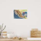 メキシコ図鑑Miguel Gomez Medina著 ポスター (キッチン)