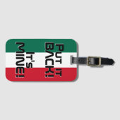 メキシコ国おもしろい旗 ラゲッジタグ (正面横)