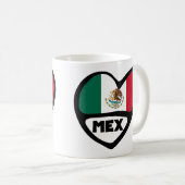 メキシコ国コード国旗のハート, MEX コーヒーマグカップ (正面右)