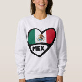 メキシコ国コード国旗のハート, MEX スウェットシャツ (正面)