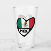 メキシコ国コード国旗のハート, MEX タンブラーグラス (裏面)