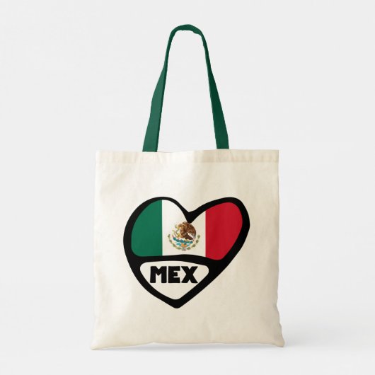 メキシコ国コード国旗のハート, MEX トートバッグ (裏面)
