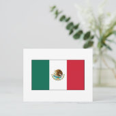 メキシコ国国際的旗 ポストカード (スタンド正面)
