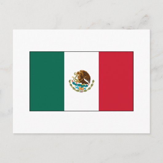 メキシコ国国際的旗 ポストカード (正面)