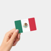 メキシコ国旗が付いた名前バッジ バッジ (手持ち)