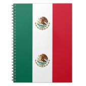 メキシコ国旗が掲げられたノートブック ノートブック (正面)