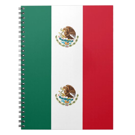 メキシコ国旗が掲げられたノートブック ノートブック (正面)